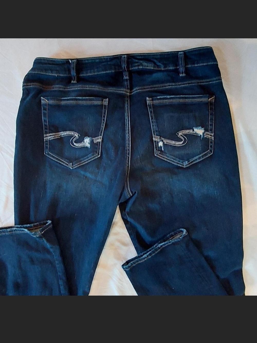 Silver Jeans Co. Sam Mid-Rise Boyfriend Jeans - Women's Size 16 - Picture 7 of 8